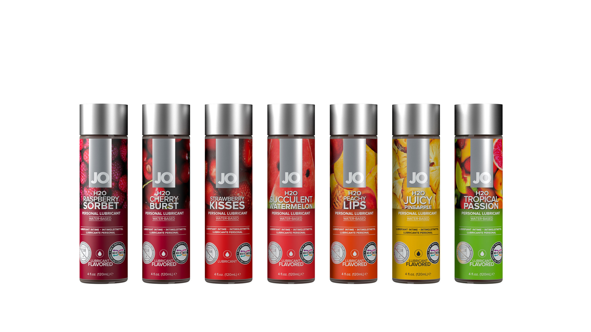 JO Flavors H2O Lubricant - Glijmiddel In Diverse Smaken Raspberry Sorbet afbeelding