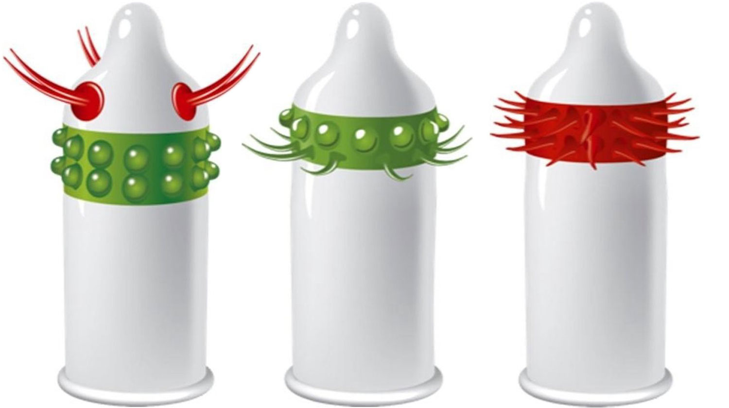 EGZO Pretpakket - 3 Stimulerende Condooms Bee's Knees - Uncle Bob - Hot Red