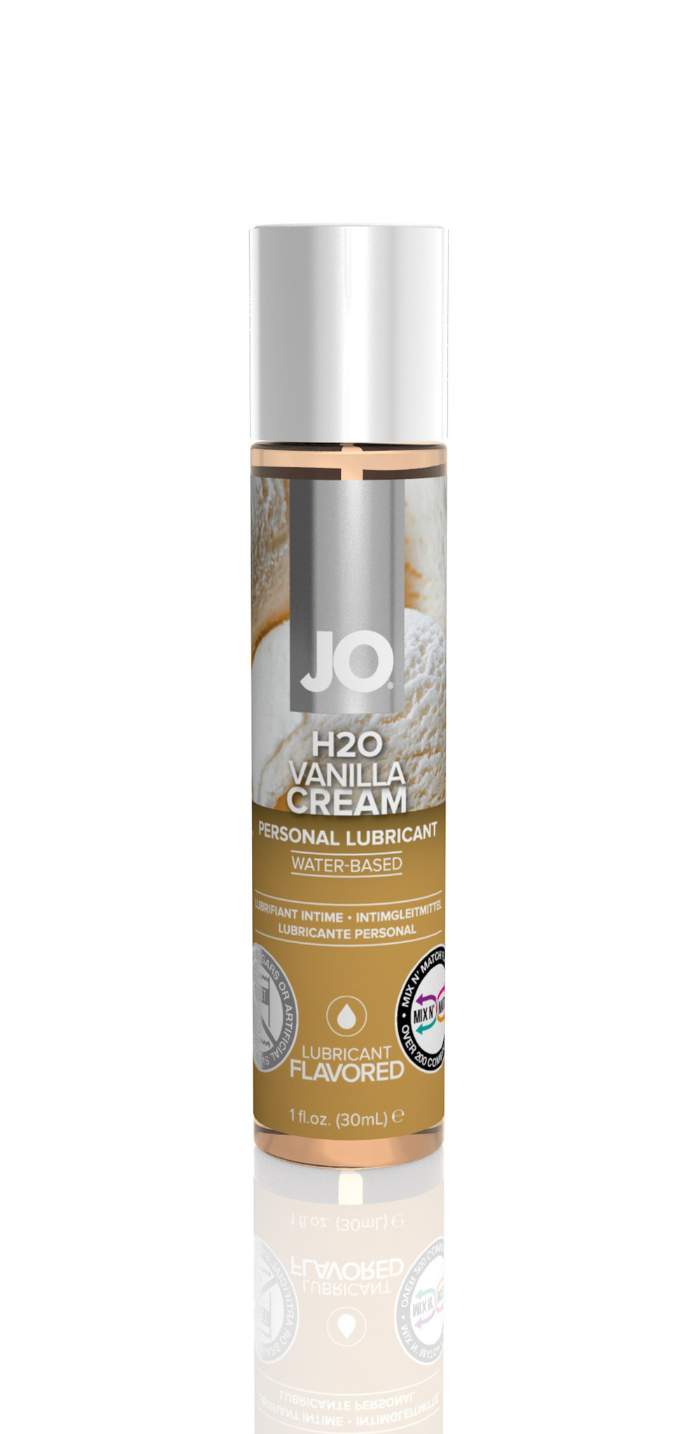 JO Flavors H2O Lubricant - Glijmiddel In Diverse Smaken Vanilla Cream afbeelding