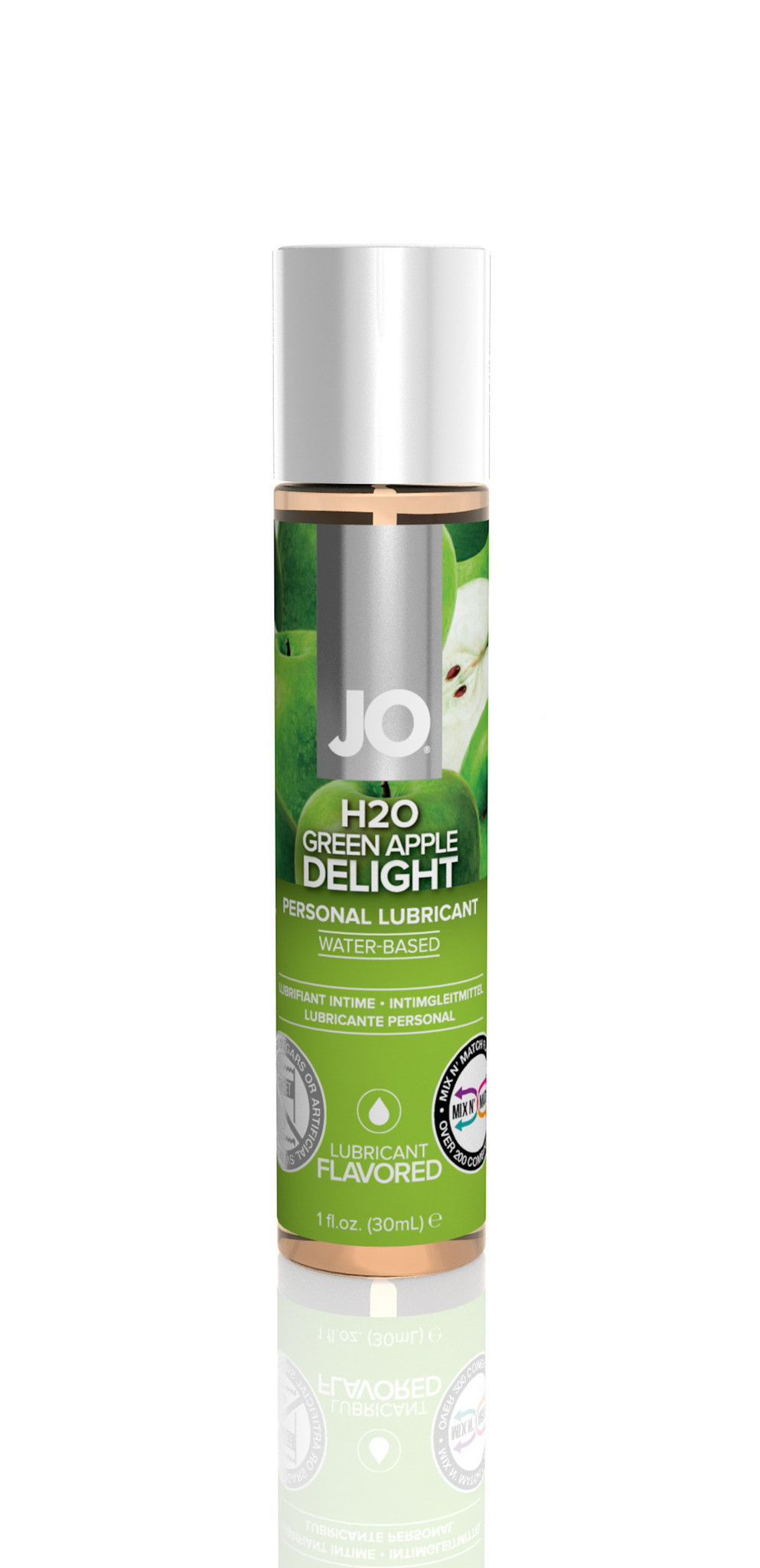 JO Flavors H2O Lubricant - Glijmiddel In Diverse Smaken Green Apple Delight afbeelding