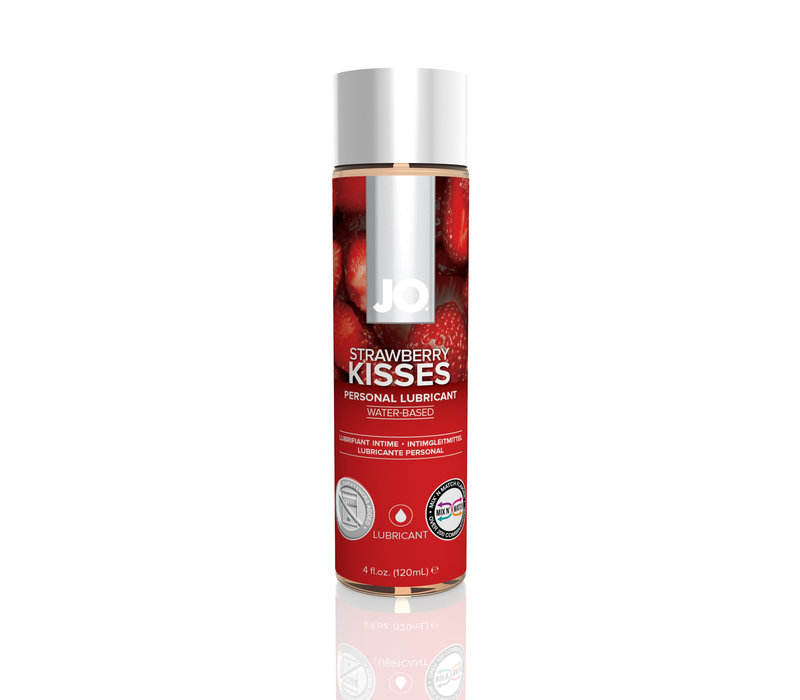 H2O Strawberry Kisses Lubricant - glijmiddel op waterbasis met aardbeiensmaak