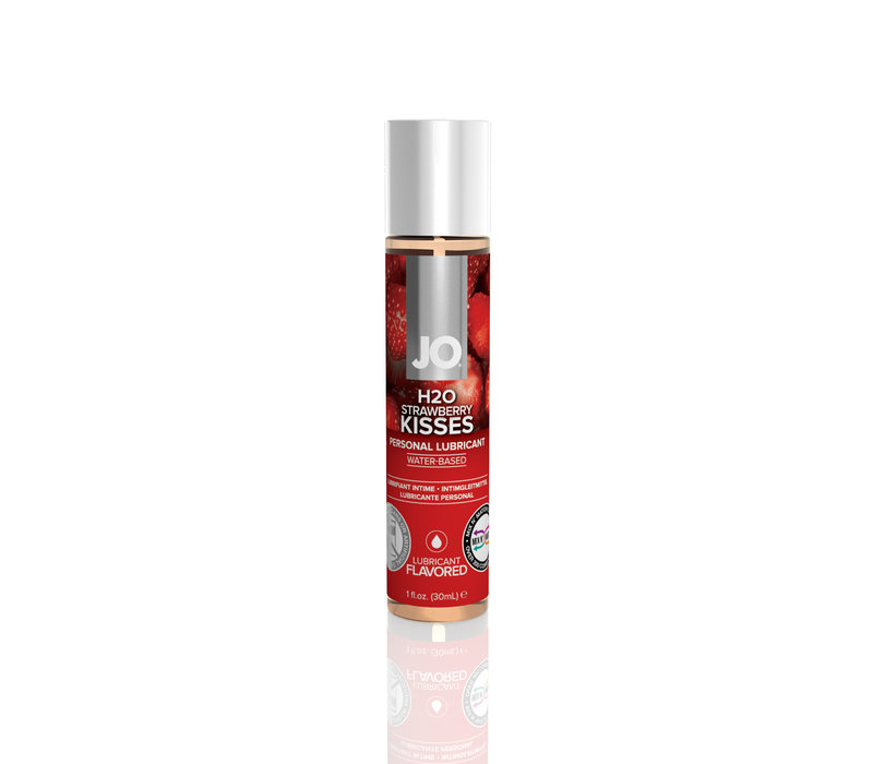 H2O Strawberry Kisses Lubricant - glijmiddel op waterbasis met aardbeiensmaak