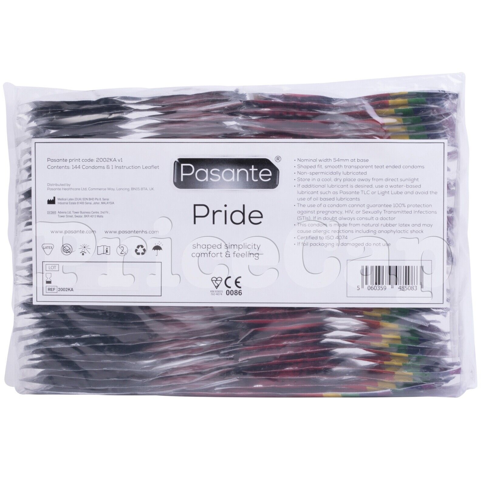 Pasante Pride Condooms 144 stuks (grootverpakking) afbeelding