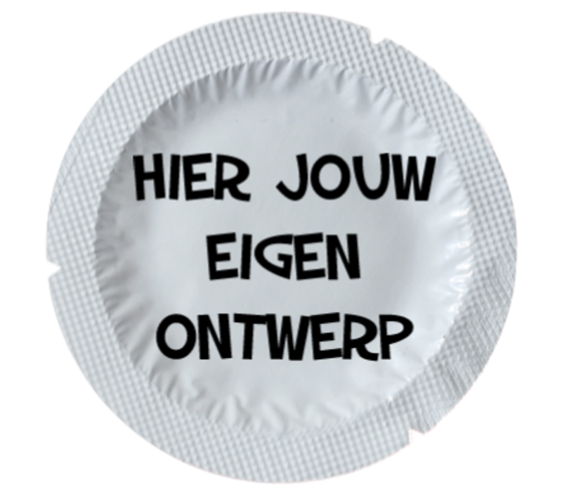 Ronde Condooms bedrukken met eigen foto