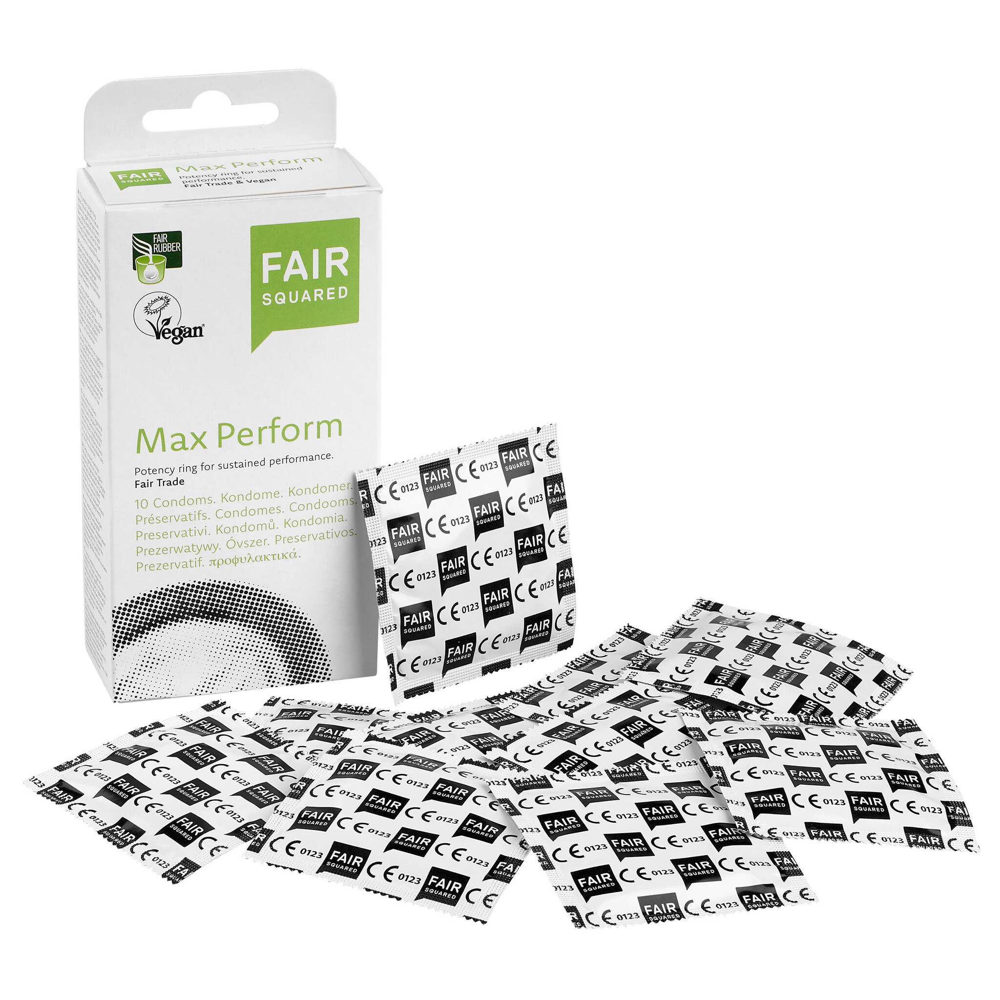 Fair Squared MaxPerform Eco Fair Trade Condooms 10 stuks afbeelding