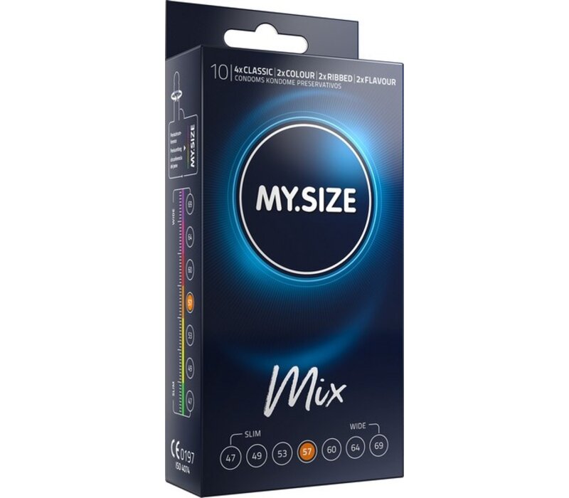Mix 57 - assortiment condooms in maat 57mm