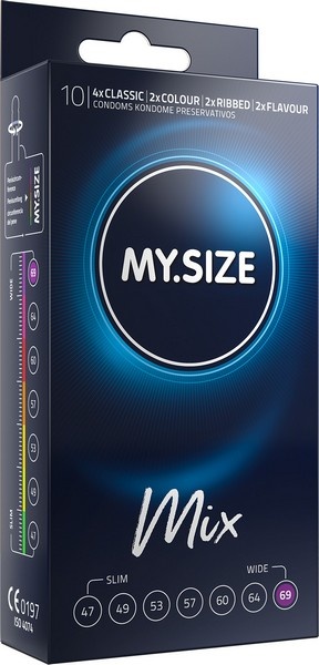 MySize Mix 69 - Assortiment Condooms In Maat 69mm 10 stuks afbeelding