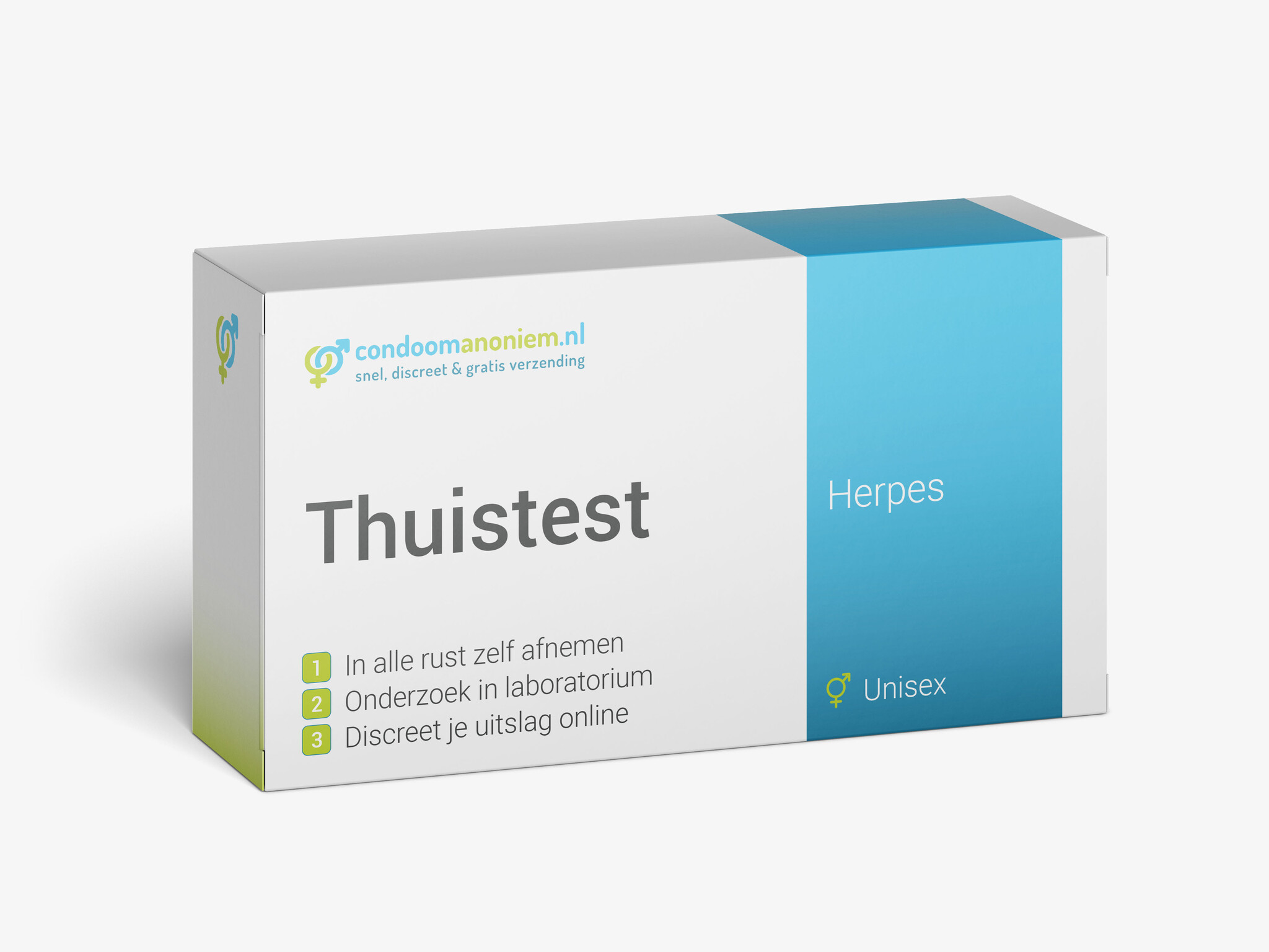 Herpes test voor thuis - zelftest met laboratorium uitslag foto