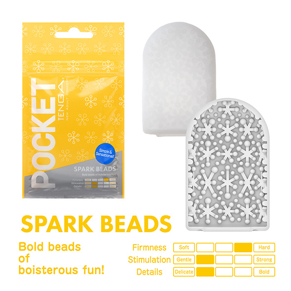 Tenga Pocket Stroker - Praktische Wegwerp Masturbator In Zakformaat Spark Beads