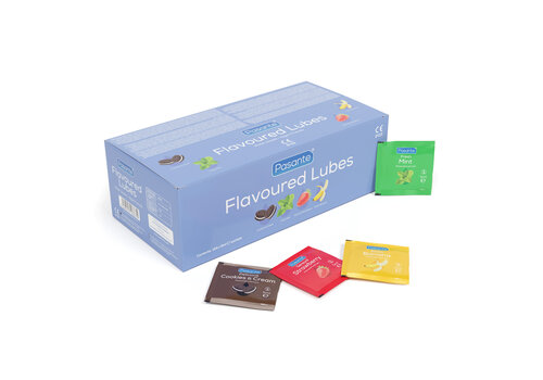 Pasante Flavoured Lubes - 4 sachets smaakvol glijmiddel