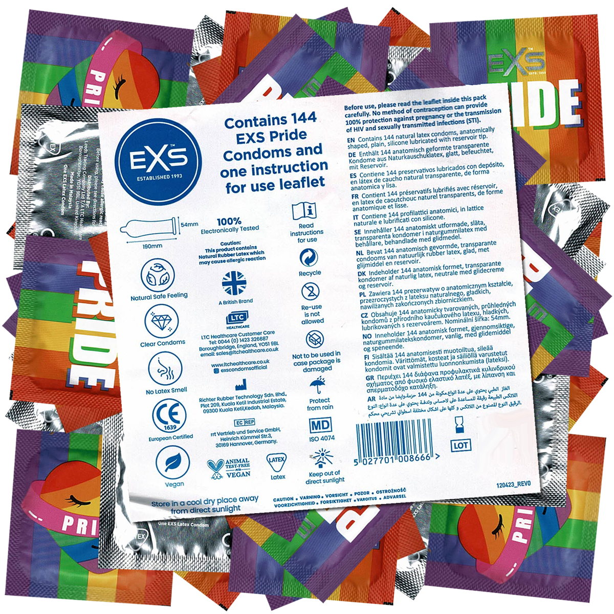 EXS Pride Condooms 144 stuks (grootverpakking) afbeelding