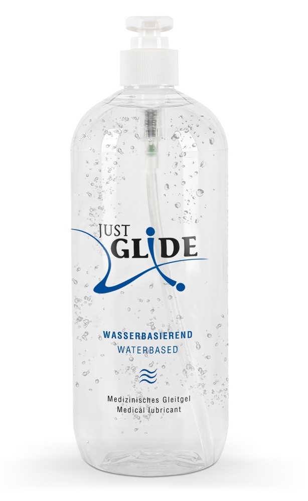 Just Glide Glijmiddel Op Waterbasis 1000ml (pompflacon)