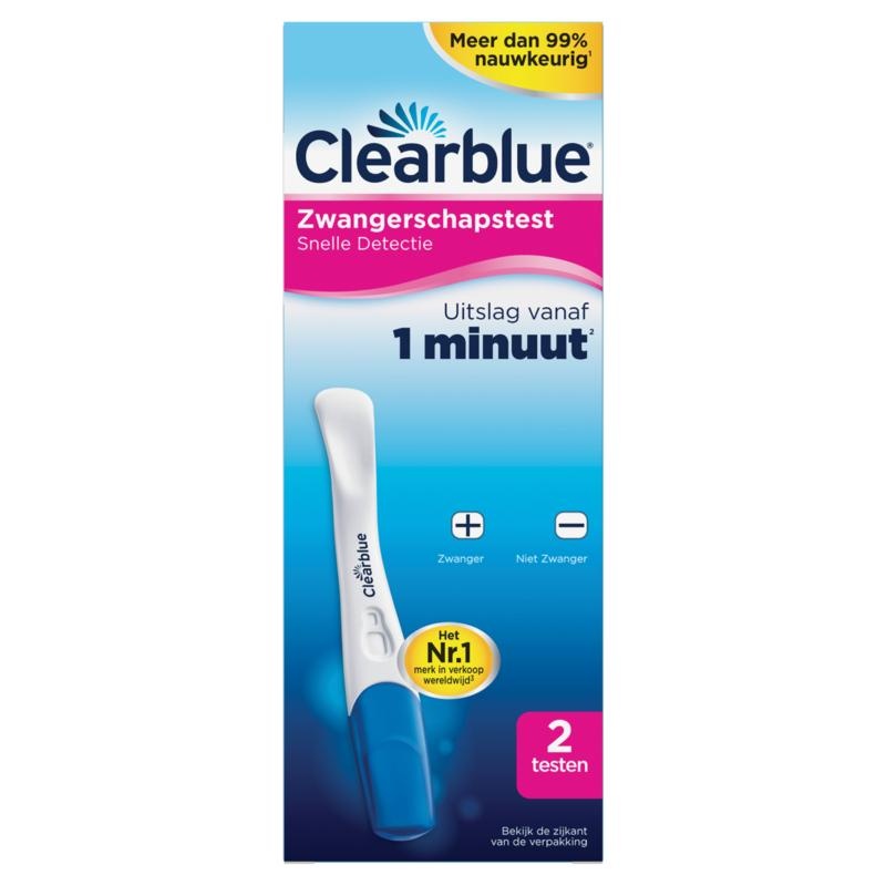 ClearBlue Zwangerschapstest Snelle Detectie 2 testen afbeelding