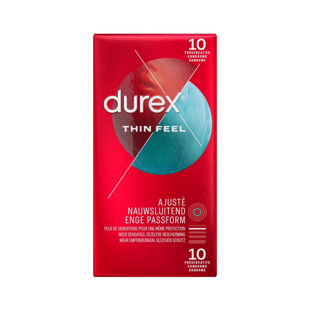 Durex Thin Feel Nauwsluitende Condooms - 10 Stuks afbeelding