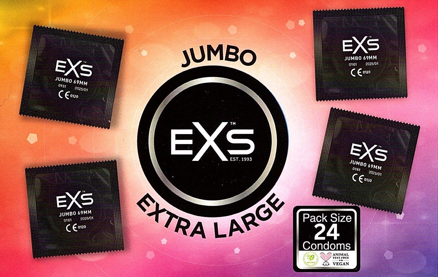 EXS Jumbo Condooms (69mm) 24 stuks afbeelding