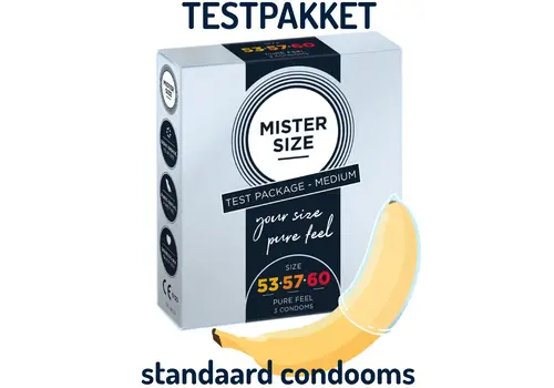 MISTER SIZE PasPakket 3 STANDAARD condooms (53-57-60)