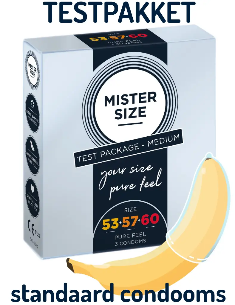 MISTER SIZE PasPakket 3 STANDAARD Condooms (maten 53-57-60) afbeelding