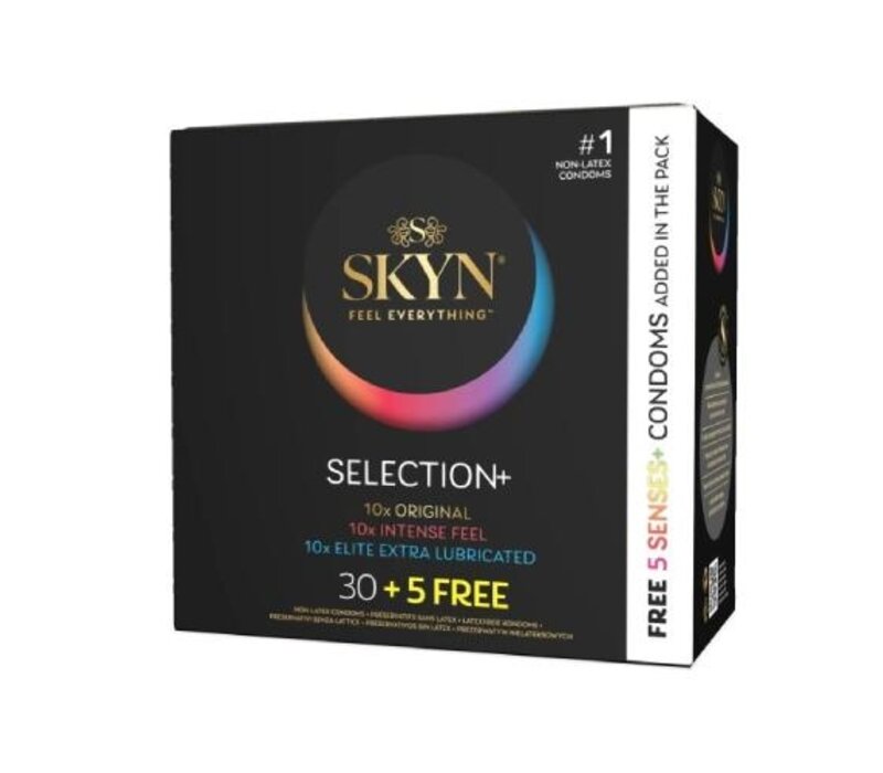 Selection 30 + 5 Senses condooms