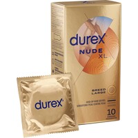 Nude XL 10 condooms (60mm, latex)