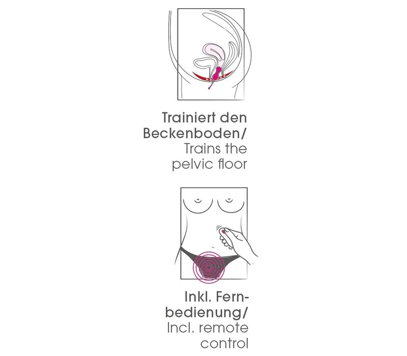 Vibrerende vaginale balletjes met afstandsbediening