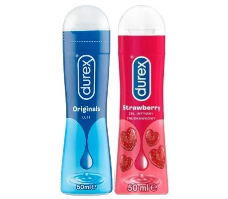 AANBIEDING Play Sensitive en Play Aardbei glijmiddel 2x50ml