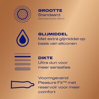 Nude met extra glijmiddel (10 condooms)