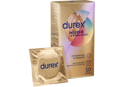 Durex Nude 10 condooms met extra glijmiddel