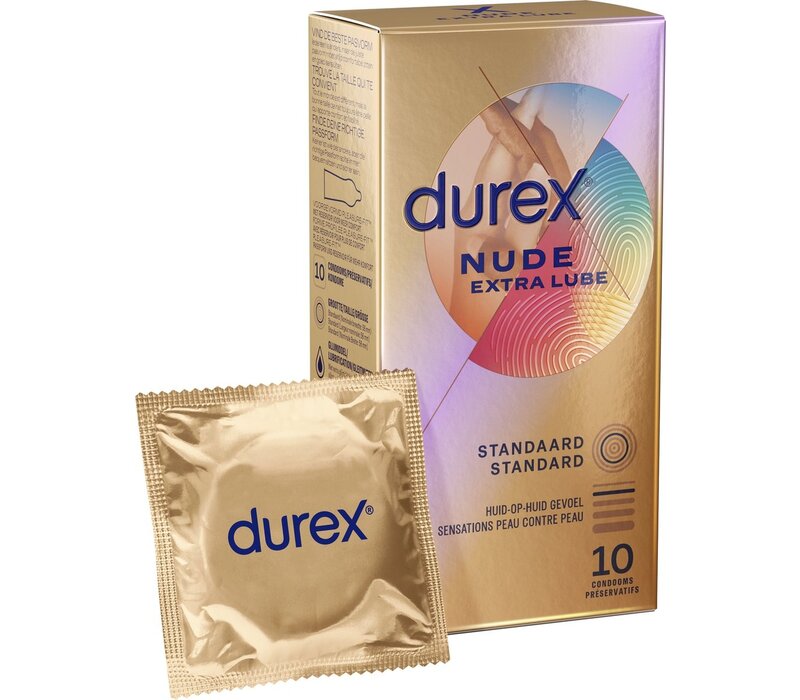 Nude met extra glijmiddel (10 condooms)