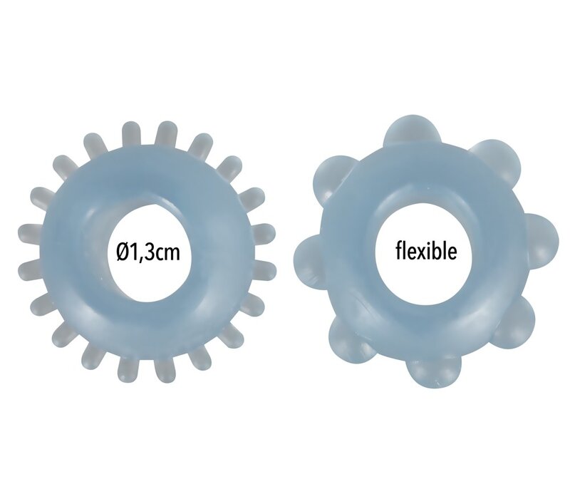 Stretchy cockring set - 2 rekbare penisringen
