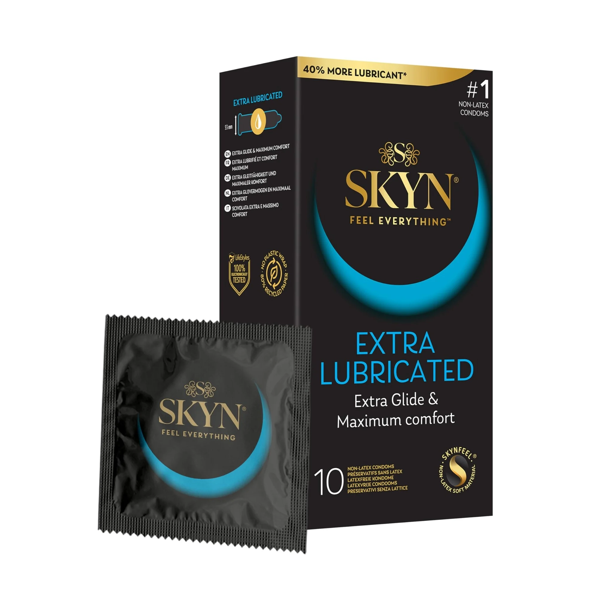 SKYN Extra Lubricated - Latexvrije Condooms 10 stuks afbeelding