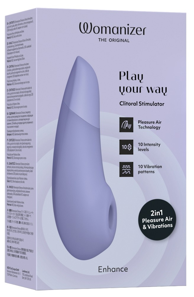 Womanizer Discreet Massageapparaat Met Luchtimpulsen Paars/Lila afbeelding