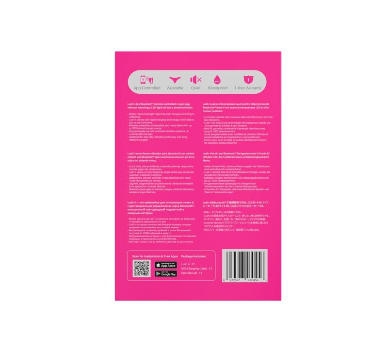 Lush 4 – Draagbare vibrator met app-besturing