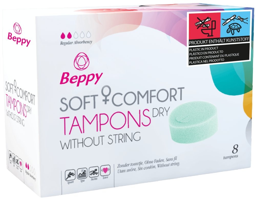 Beppy Soft Comfort Dry Tampons (droog) doosje 8 stuks afbeelding