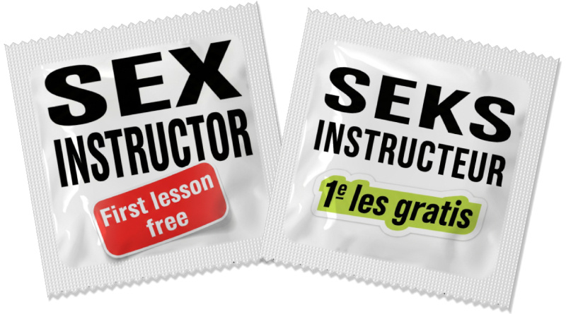 Condoom Anoniem Seks Instructor / Seks Instructeur Condooms 1 condoom (Engels)