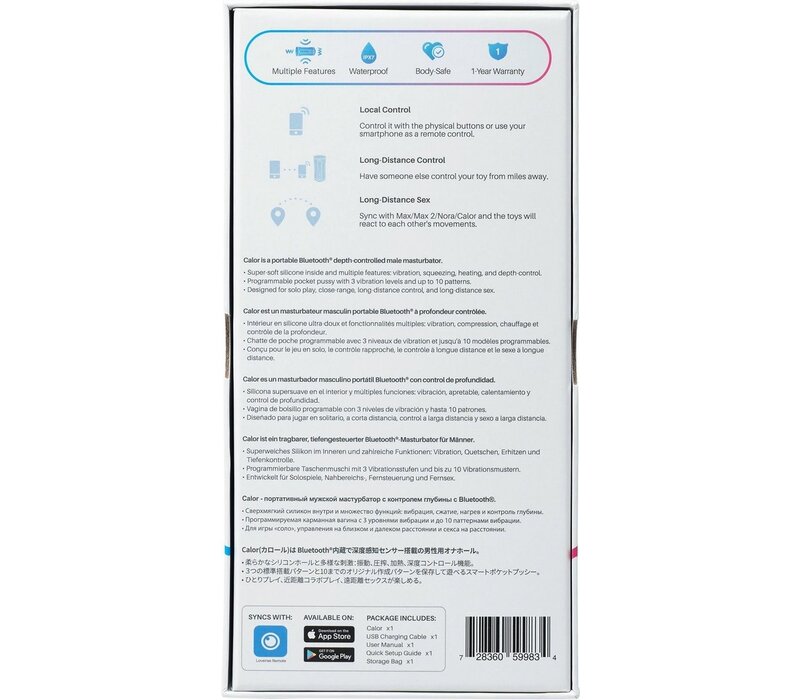 Calor Masturbator met app