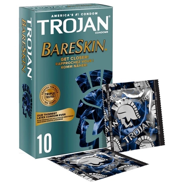Trojan BareSkin 10 Ultradunne Condooms afbeelding