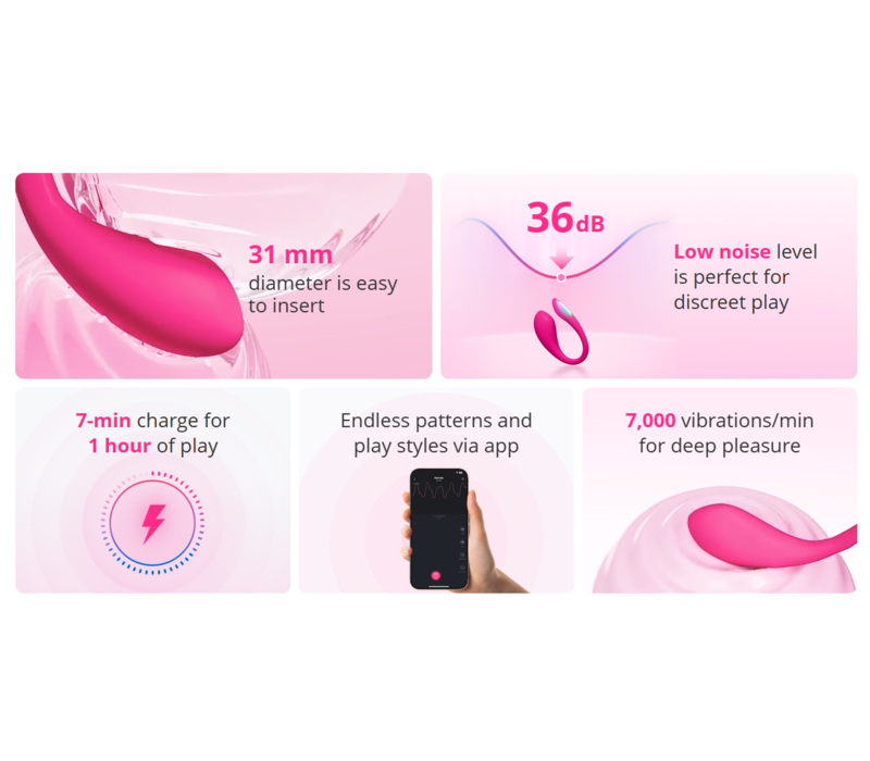 Lush Mini - Draagbare vibrator met app-besturing