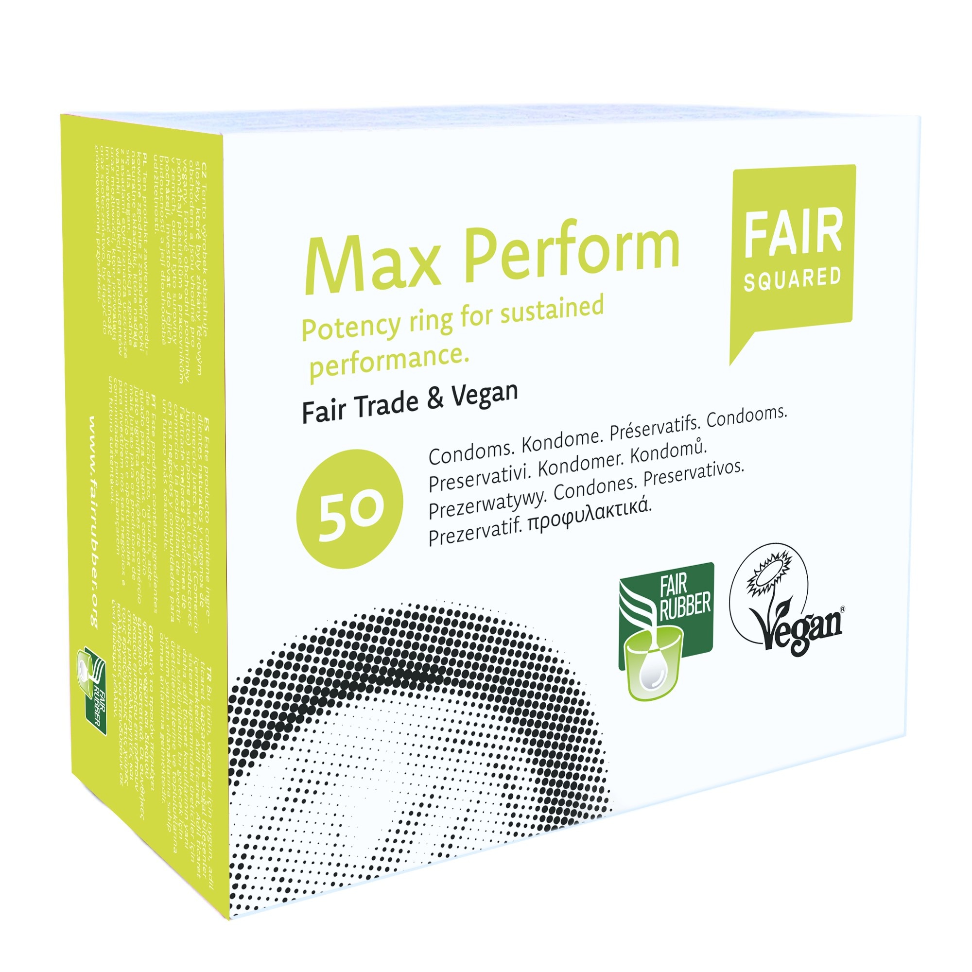 Fair Squared MaxPerform Eco Fair Trade Condooms 50 stuks afbeelding