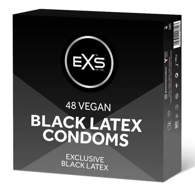 EXS Black Latex Condooms 48 stuks afbeelding