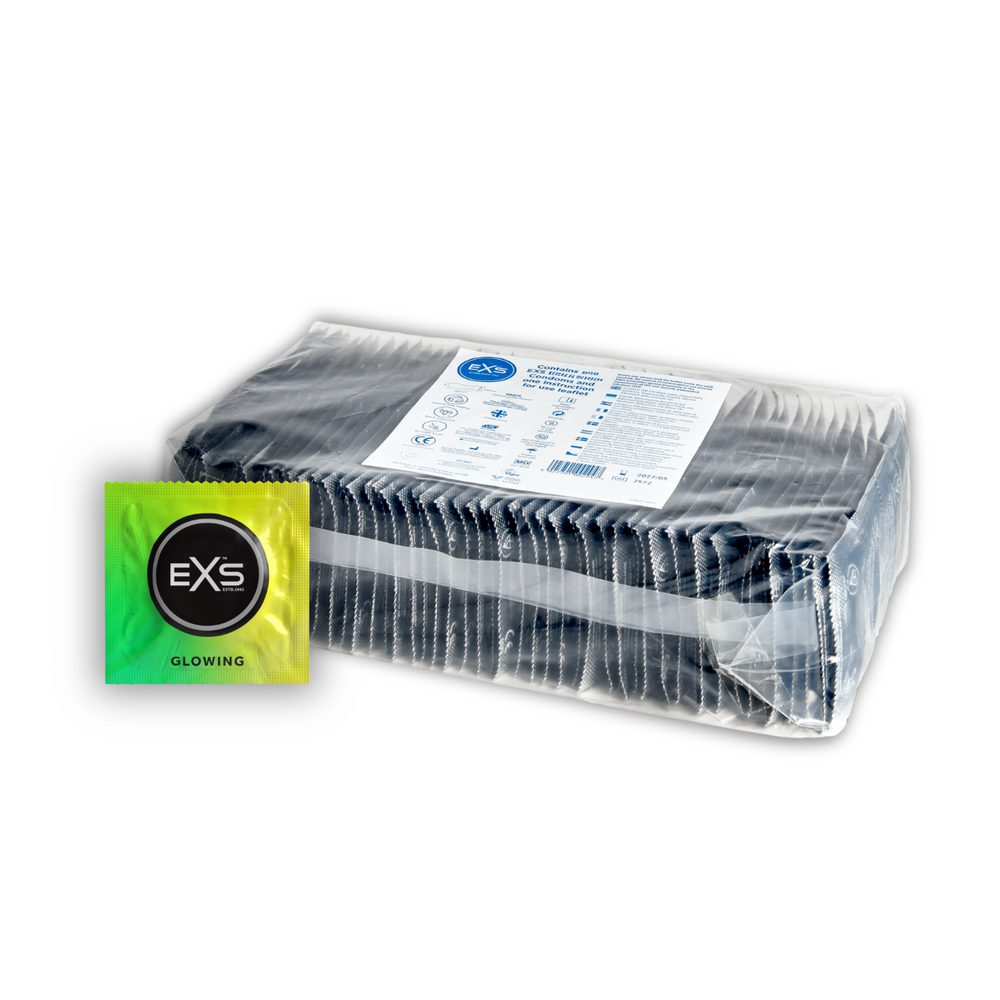 EXS Glow In The Dark Lichtgevende Condooms 100 stuks afbeelding