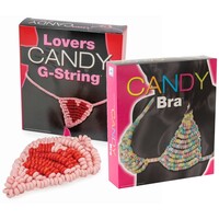 Candy Bra en String - snoep lingeriesetje