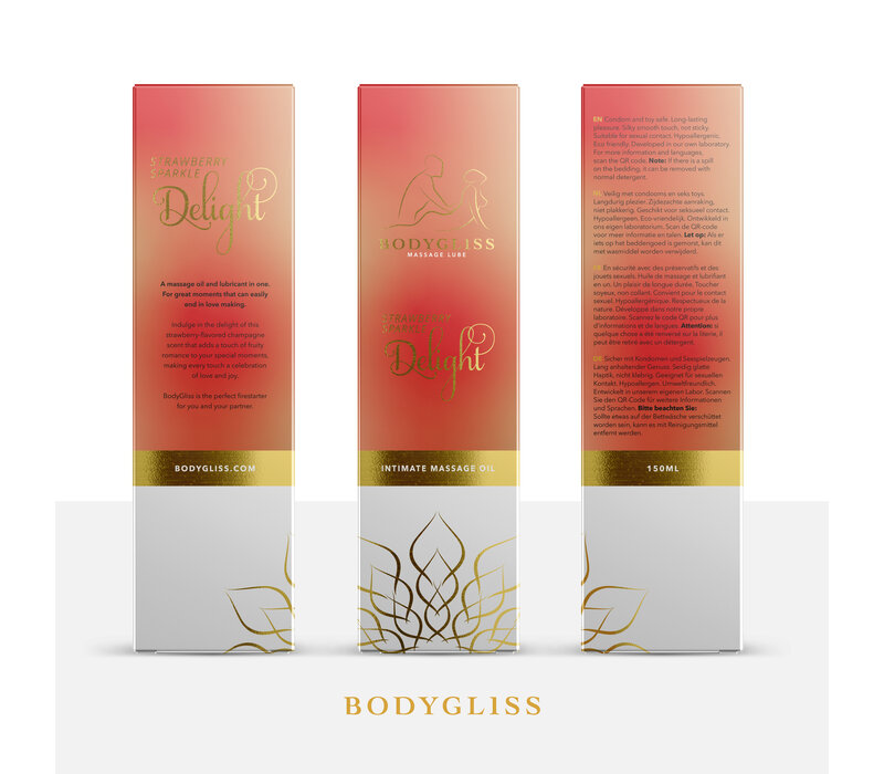 Massage - Strawberry & Champagne Sparkle Delight 150ml