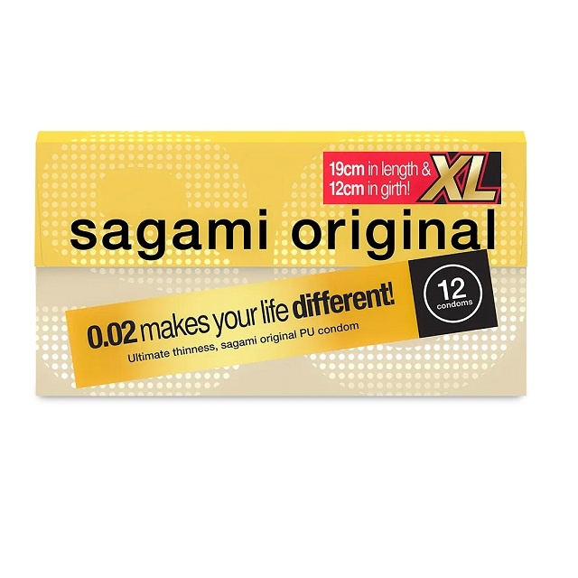 Sagami Original 0.02 Size XL (61mm) - Ultradunne Latexvrije Condooms - Copy 12 stuks (brievenbuspakje) afbeelding 1