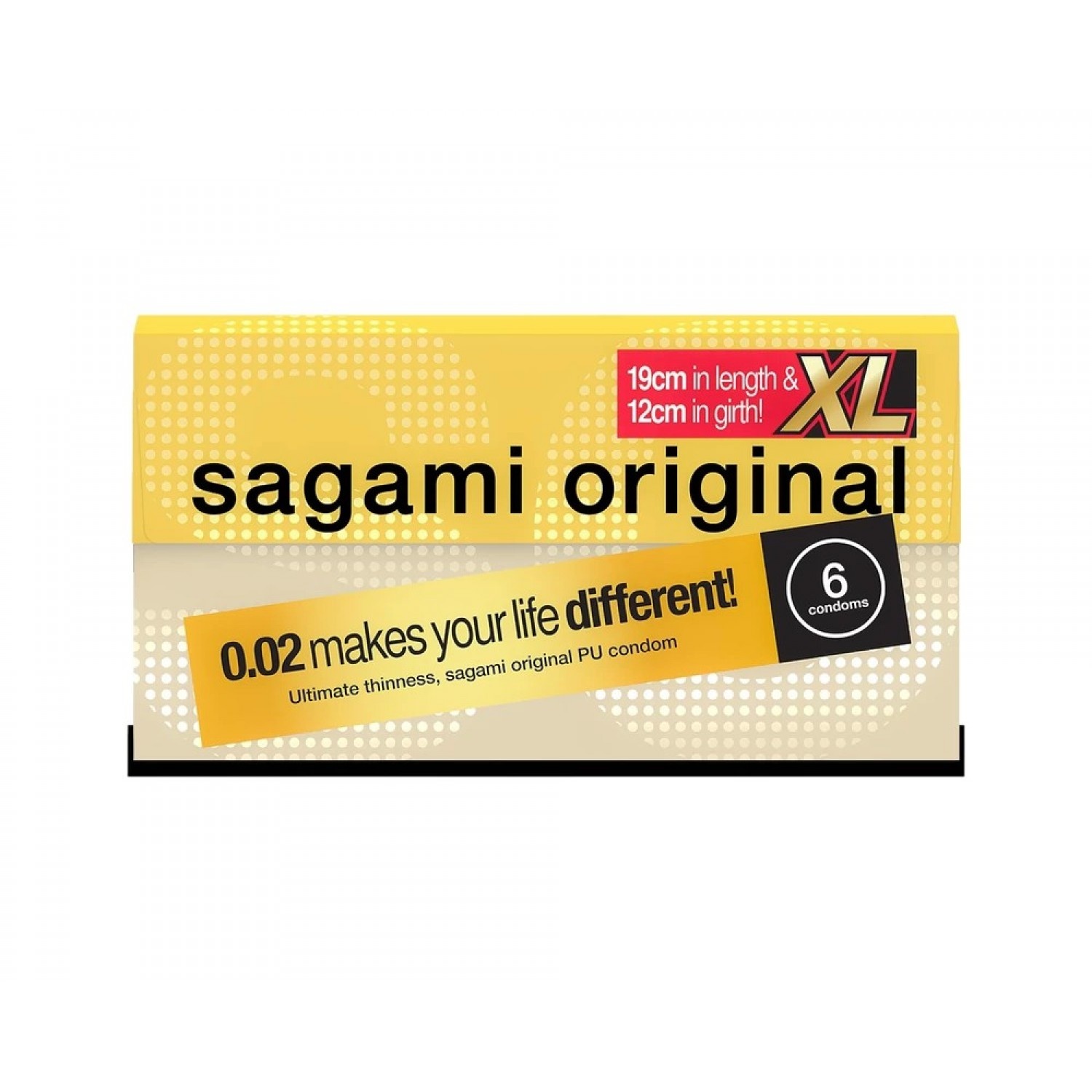 Sagami Original 0.02 Size XL (61mm) - Ultradunne Latexvrije Condooms - Copy 6 stuks afbeelding
