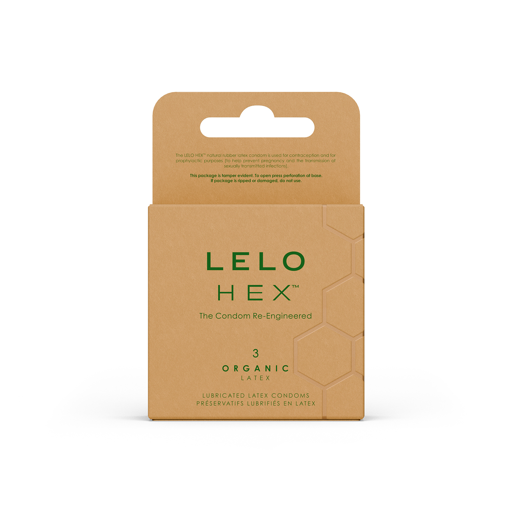 Lelo HEX Organic Condooms 3 stuks afbeelding