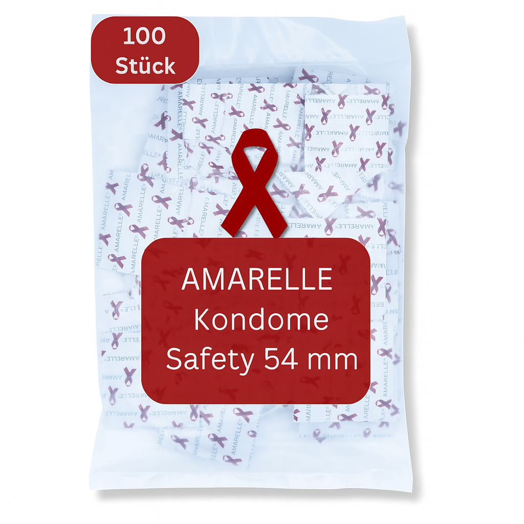 Amarelle Safety Red Ribbon Condooms - Maat 54 100 stuks afbeelding 1