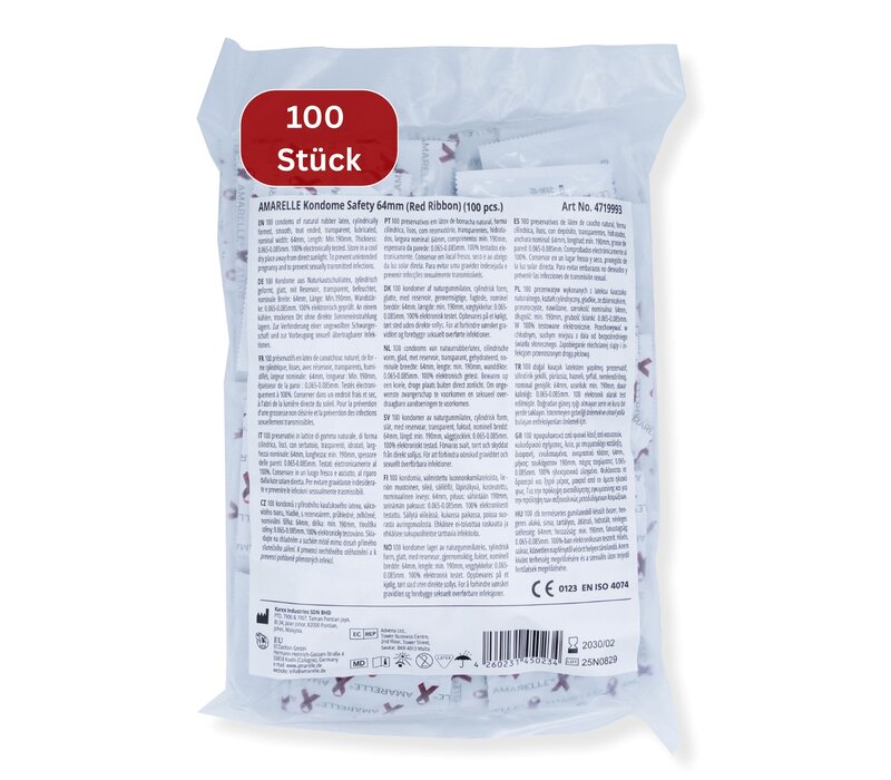 Safety Red Ribbon condooms - maat 64