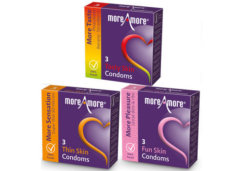 MoreAmore Condooms 3 x 3 pack