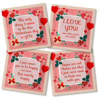 Valentijns condooms (4 designs)