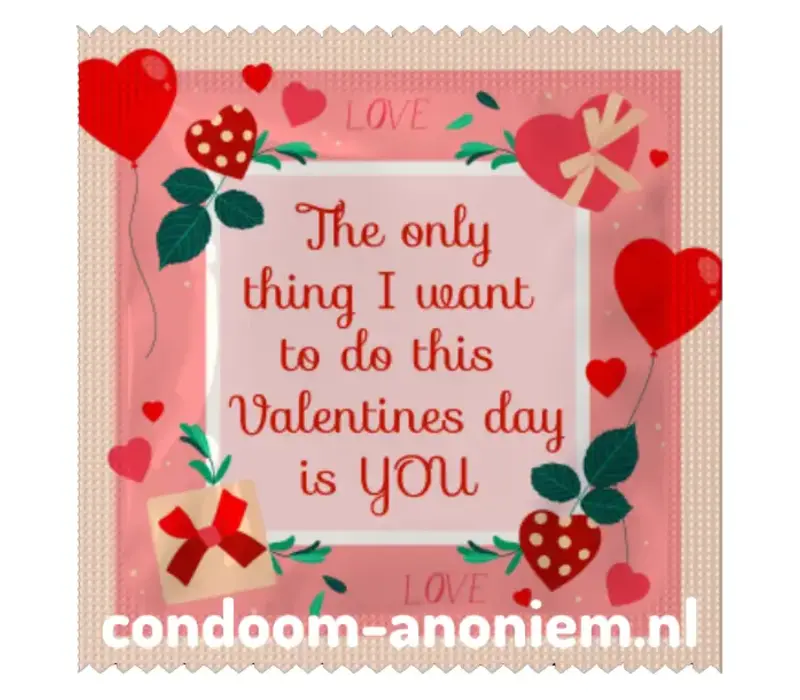 Valentijns condooms (4 designs)